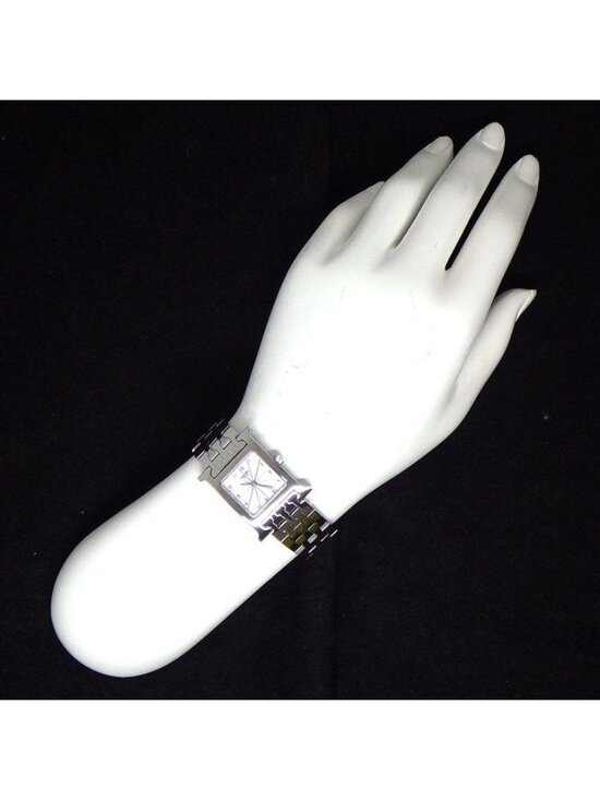 Hermes Watch Square White Dial SS Quartz Analog main image 10